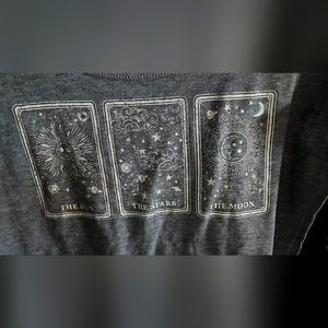 Grey Tarot Sun Moo. &Stars crop top